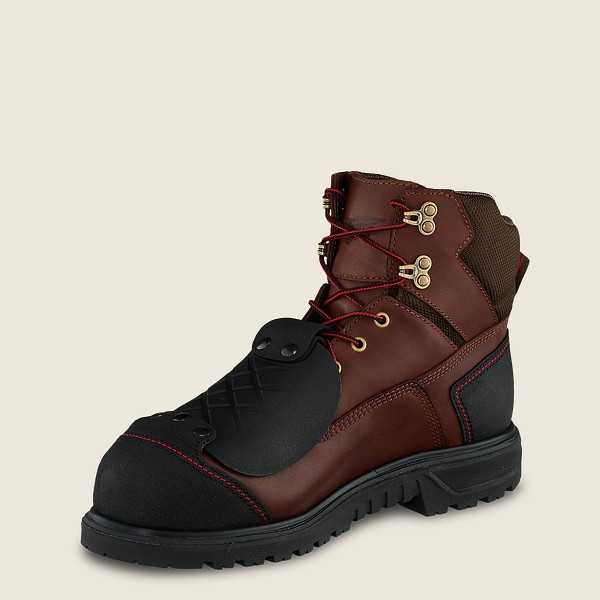 Bottes de Sécurité Red Wing - Brnr Xp - 6-Inch Waterproof Toe Metguard - Marron/Noir - Homme 193ROXL